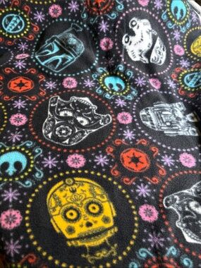 Star Wars Sugar Skulls Fleece Fabric 2 yards - Please Read